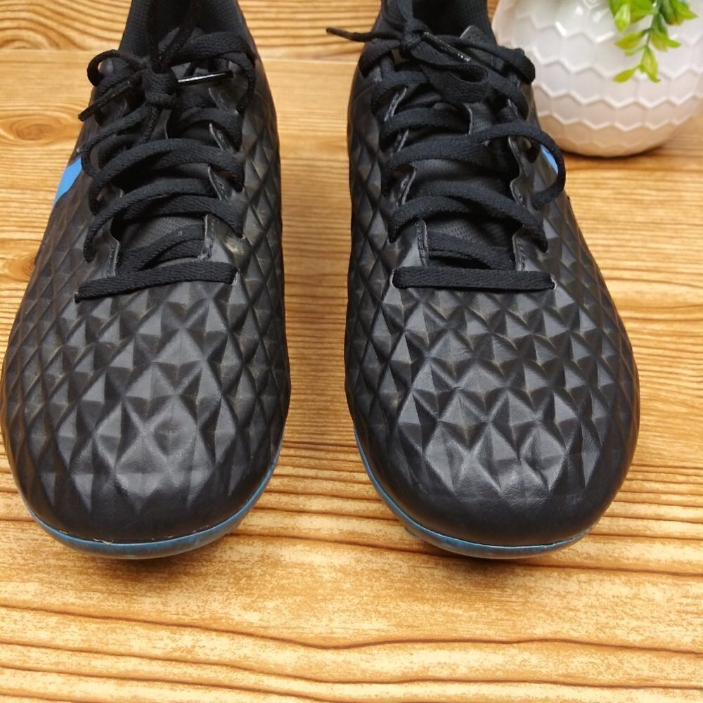 KID'S TIEMPO LEGEND 8 CLUB MULTI-GROUND CLEATS - BLACK/BLUE HERO SIZE 6Y - Picture 3 of 8